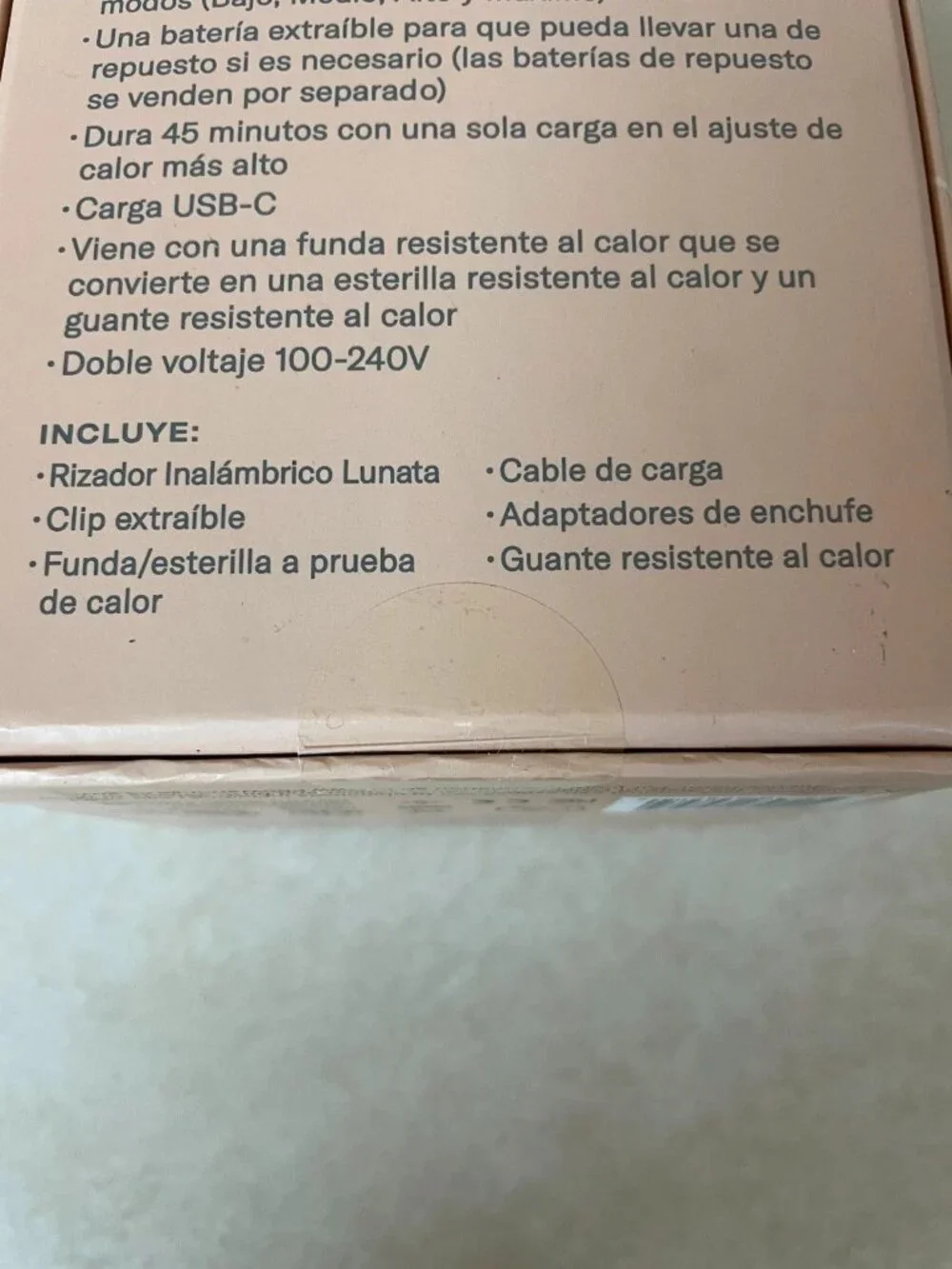 Lunata Beauty Cordless Curler White NIB Factory Sealed